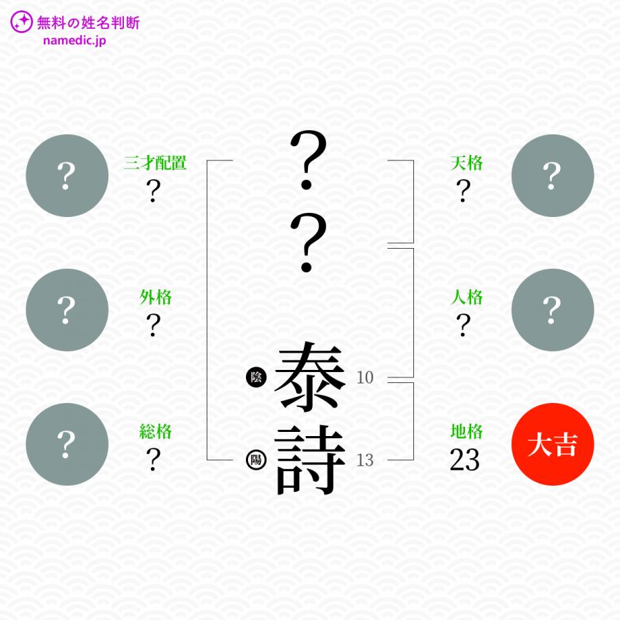 泰詩 やすし という男の子の名前 読み方 子供の名付け支援サービス 赤ちゃん命名 名前辞典