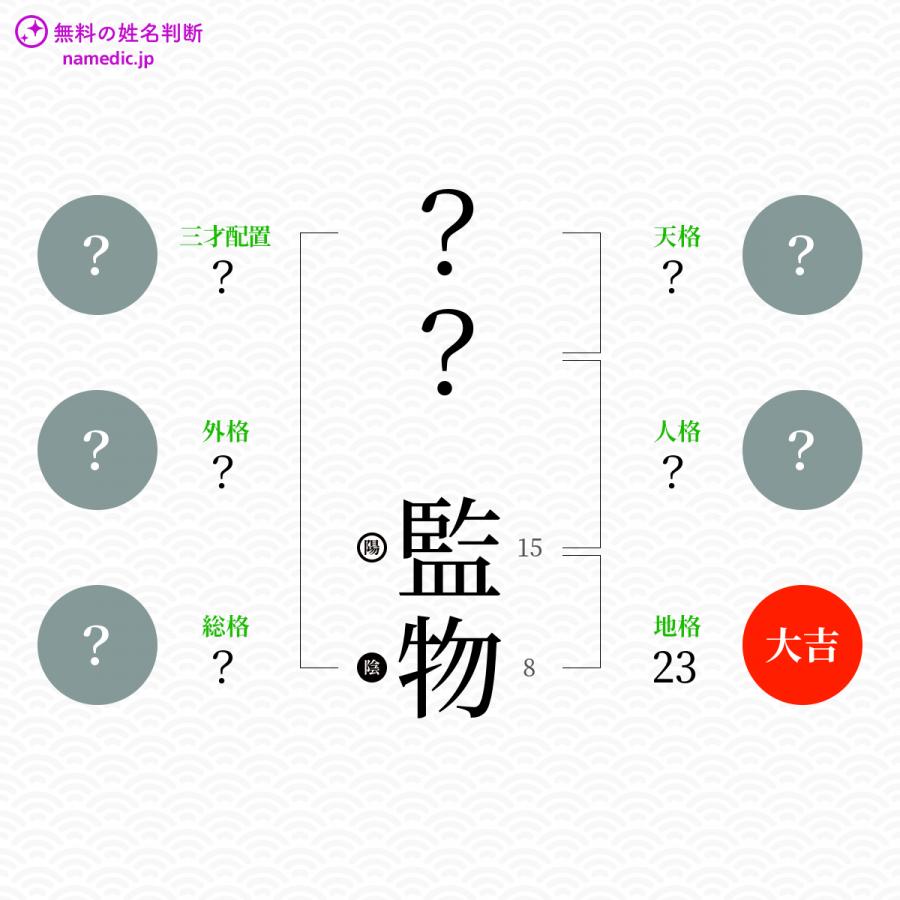 監物 けんもつ という男の子の名前 読み方 子供の名付け支援サービス 赤ちゃん命名 名前辞典