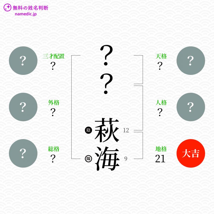 萩海 しゅうかい という男の子の名前 読み方 子供の名付け支援サービス 赤ちゃん命名 名前辞典