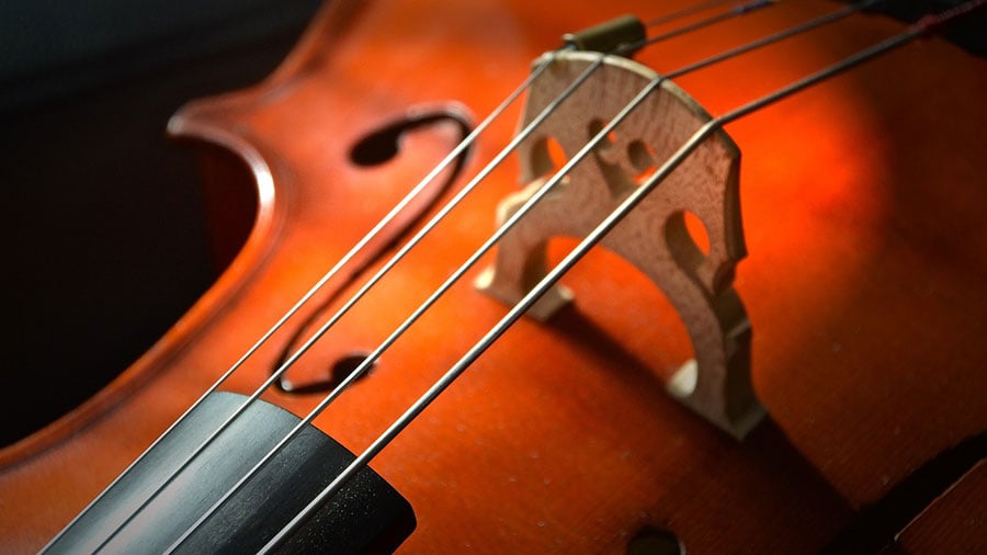 弦楽器の糸を表す「絃」のイメージ