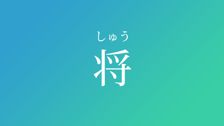 将 しゅう という男の子の名前 読み方 赤ちゃん命名 名前辞典 ネムディク